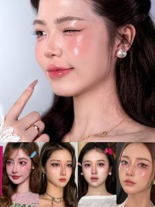 化妆师作品集示例，不同风格妆面展示