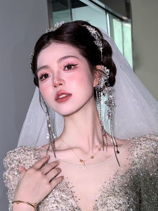 宁波新娘古风化妆培训课程封面，尚野新娘古风进阶班白纱新娘造型